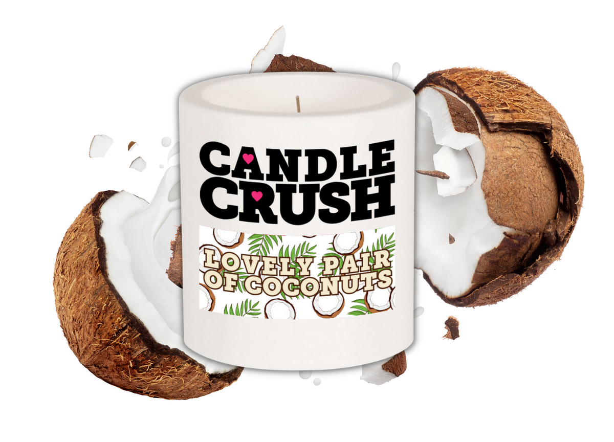 Lovely Pair of Coconuts Scented Candle Candle Crush