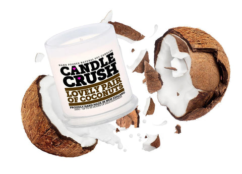 Lovely Pair of Coconuts Scented Candle