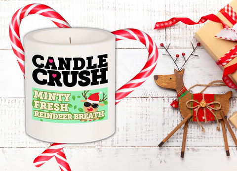 Minty Fresh Reindeer Breath Scented Candle
