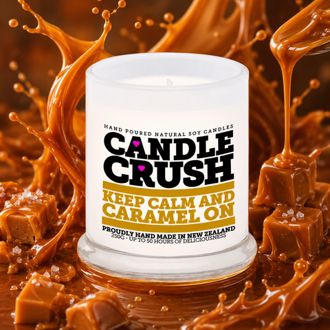 Keep Calm and Caramel On Scented Candle