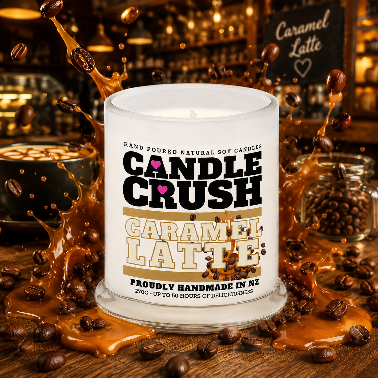 Caramel Latte Scented Candle