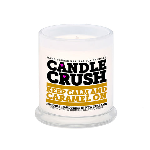 Keep Calm and Caramel On Scented Candle