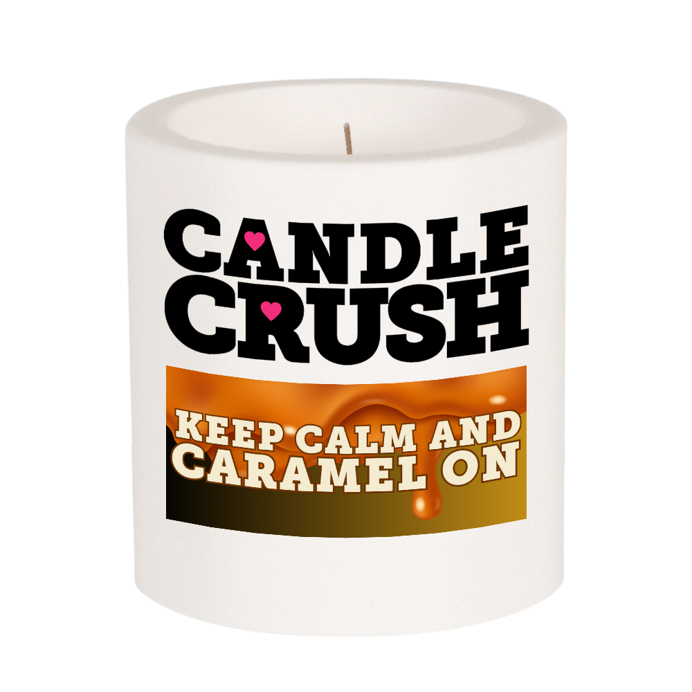 Keep Calm and Caramel On Scented Candle