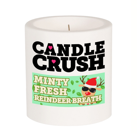 Minty Fresh Reindeer Breath Scented Candle