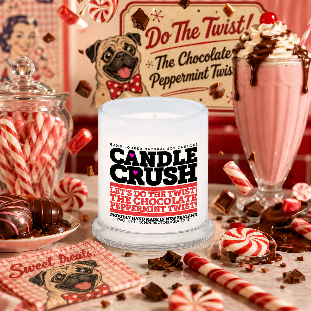 Let's Do The Twist! The Chocolate Peppermint Twist! Scented Candle