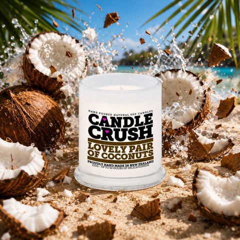 Lovely Pair of Coconuts Scented Candle