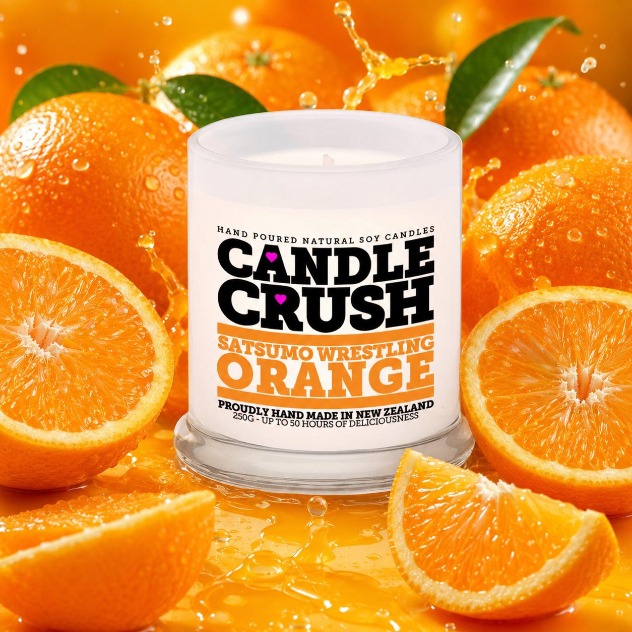 Satsumo Wrestling Orange Scented Candle