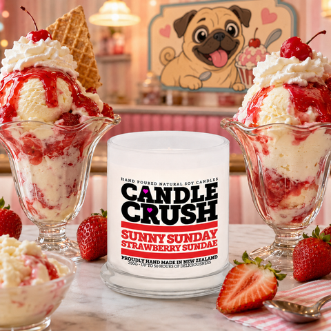 Sunny Sunday Strawberry Sundae Scented Candle